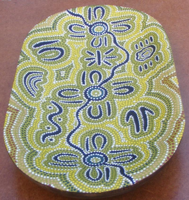 Large Coolamon Painted 40cm