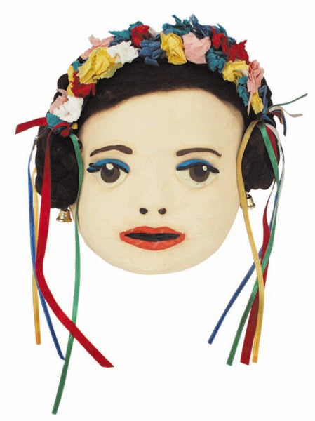 Papier Mache Child Face Masks 10pcs