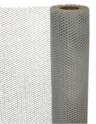Fabric Netting Metallic Silver 5m
