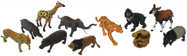 African and Rainforest Animals Set 11pcs