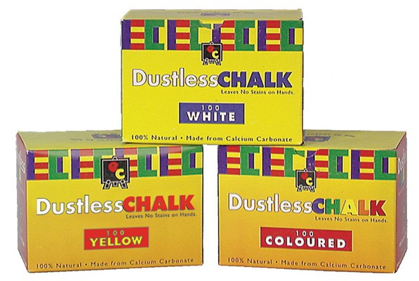 Chalk Anti-Dust Coloured 100pcs