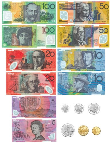Giant Display Notes and Coins 12pcs