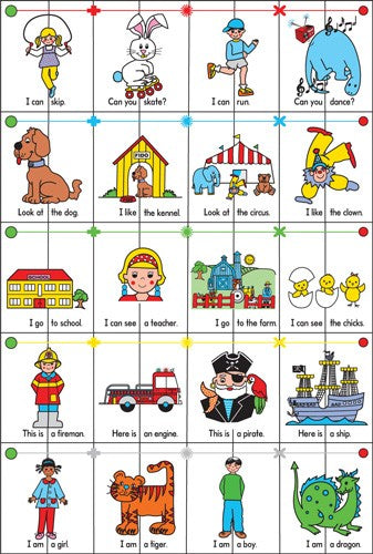 WOW! I Can Read Dominoes Set 1 Blue