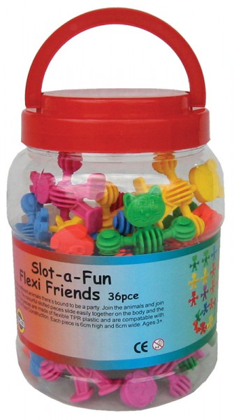 Slot-A-Fun Flexi Friends 36pcs