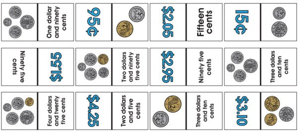 Matching Coins Dominoes