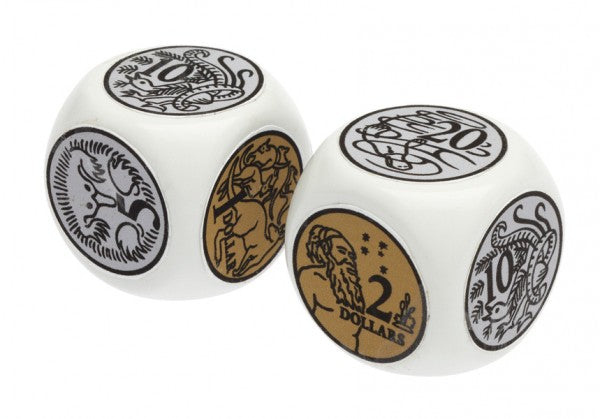 Jumbo Coin Dice 2pcs
