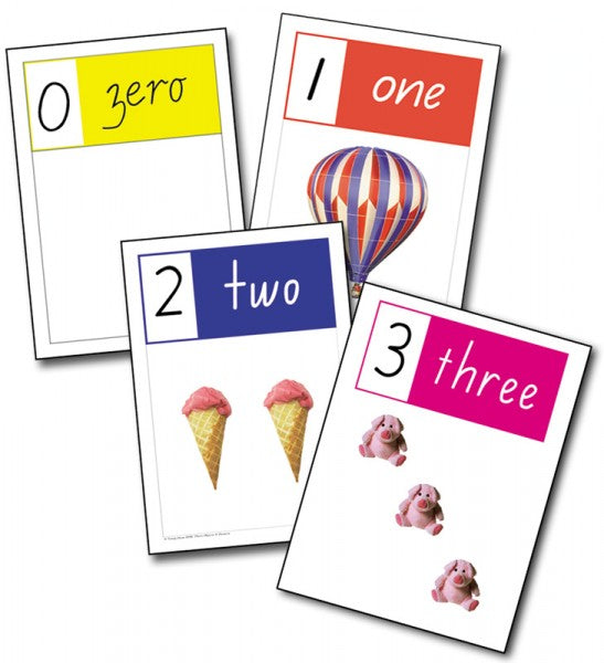 A4 Number Cards For Visual Counting