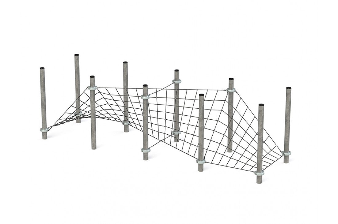 Commercial Grade Armed (Steel Core) Rope Structure - SIDEWALK