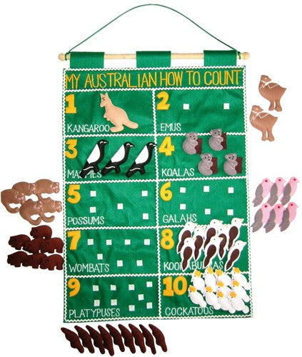 Australia How To Count Fabric Wall Chart