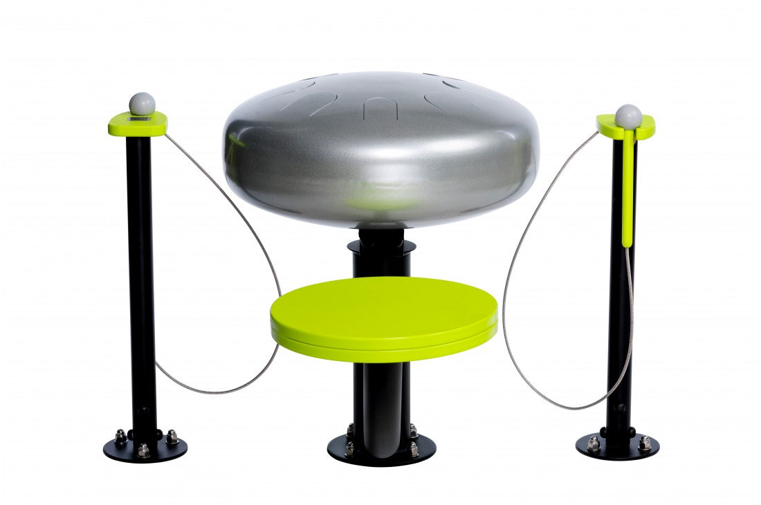 Handpan DUET Installation With Seats and Mallets (In Ground Anchor)