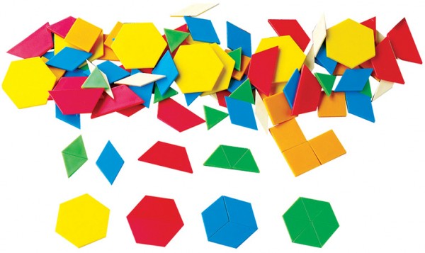 Work Cards In Tray for Pattern Blocks 10pcs