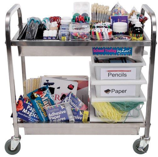 Stainless Steel School Trolley