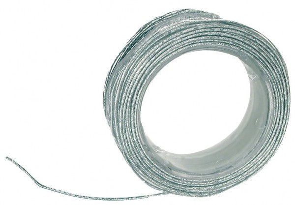 Metallic Wire Cord Silver 25m