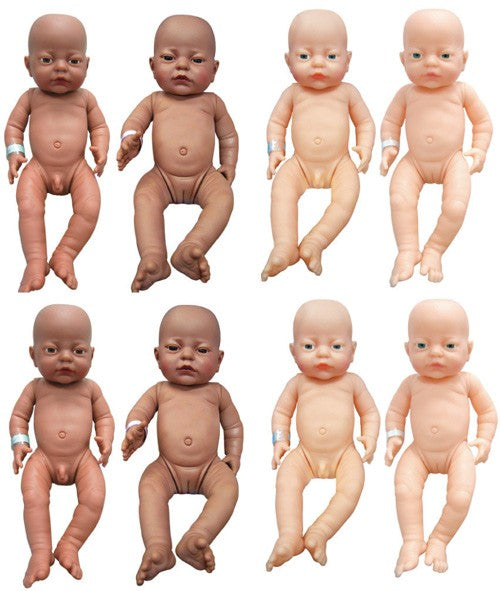 Set of Eight Newborn Dolls 41cm