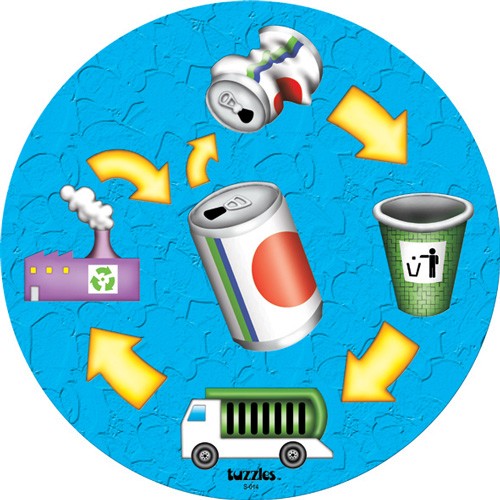 Recycling of the Can Raised Puzzle 10pcs