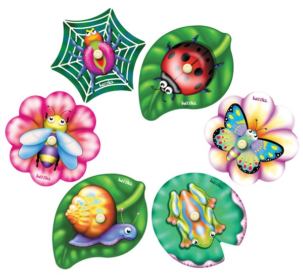 Garden Creatures Knobbed 1pc Puzzle Set of 6