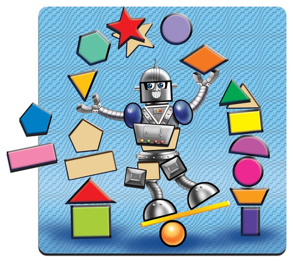 Robot Shapes Raised Puzzle 25pcs