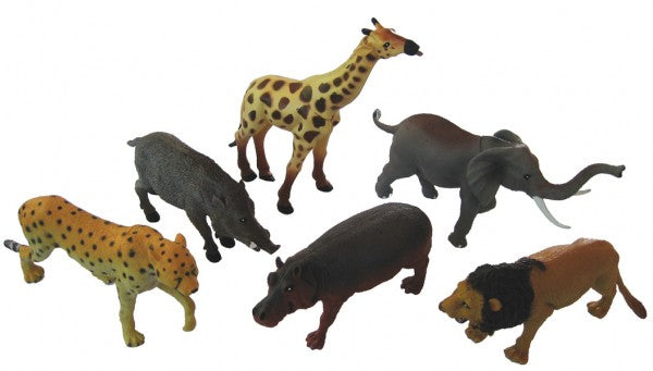 African Animals Medium 6pcs