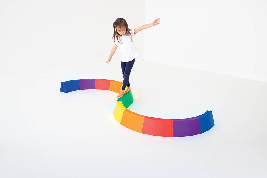 Rainbow Balance Beams For Kids