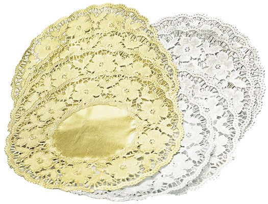 Metallic Doyleys Gold and Silver 100pcs