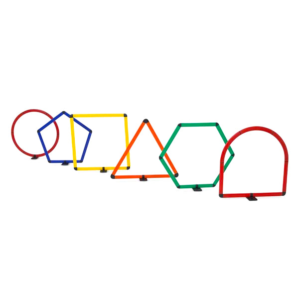 Geo Shapes Obstacle Course – 6 Piece Crawl-Through Set