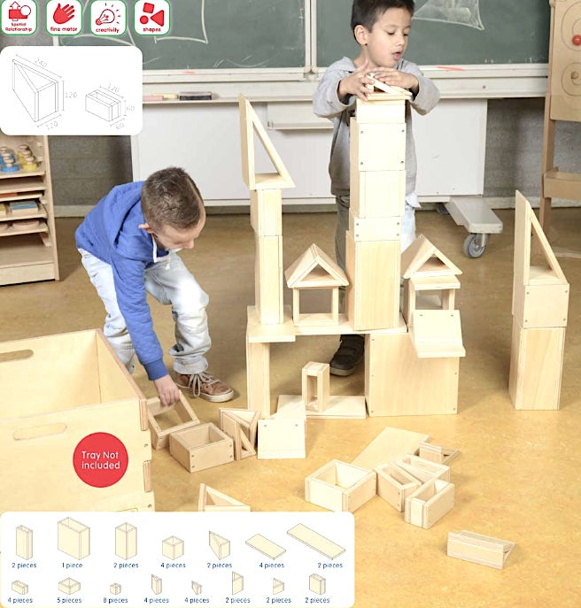 Indoor and Outdoor Hollow Blocks 48pcs