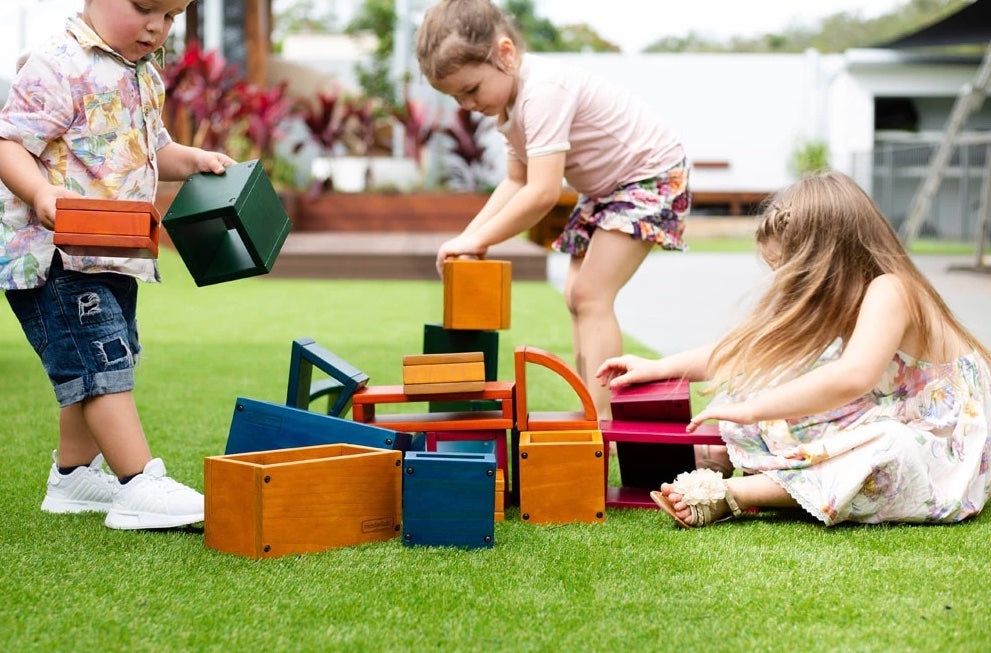 Coloured Outdoor Hollow Blocks 27pcs