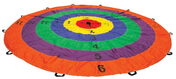 Large Target Parachute – 3.6m, 12 Handle Group Play Mat