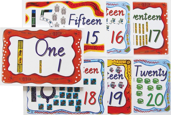 Indigenous Number Cards 1 to 20