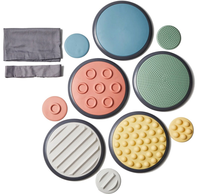 Hands and Feet Tactile Discs Set in Carry Bag 10pcs