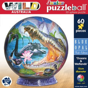 3D Puzzle Ball Oceans and Wetlands 60pcs