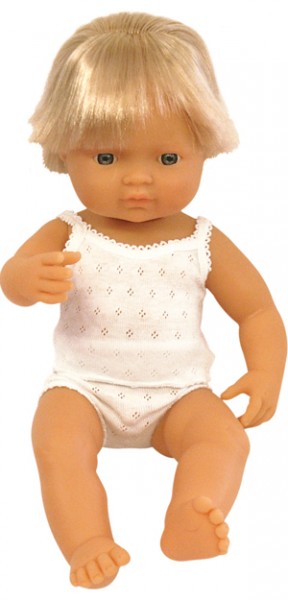 Caucasian Boy Doll 40cm With Hair