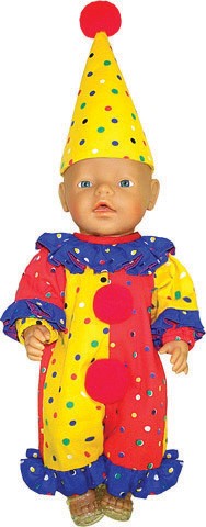 Dolls Clown Outfit
