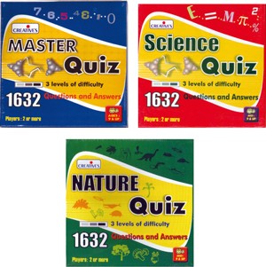 Quiz Game Pack Set of 3 Nature, Science, Master