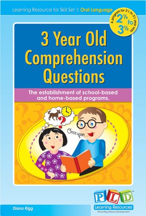 Comprehension Questions 3 Year Olds