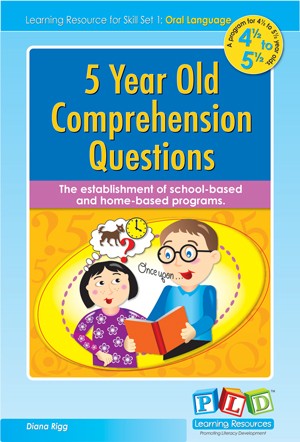Comprehension Questions Five Year Olds