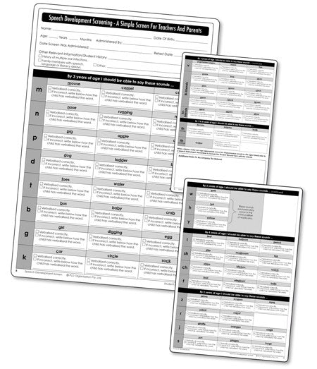 Speech Development Screen