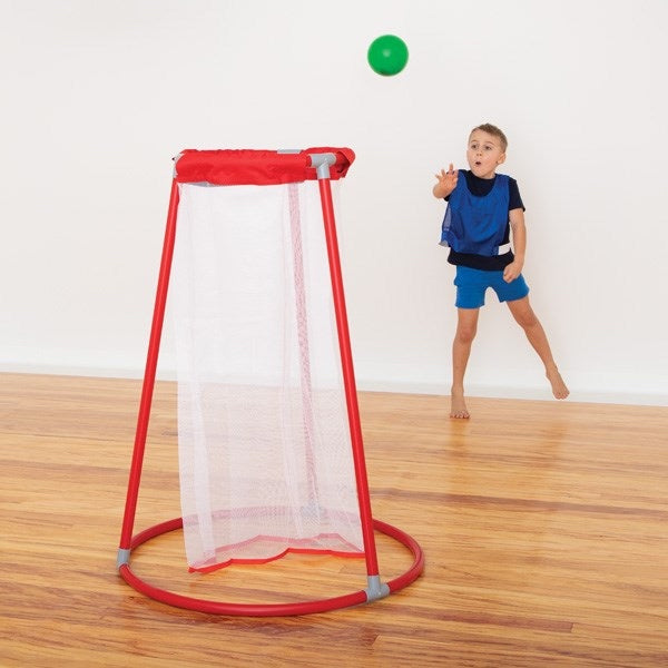 Freestanding Basketball Stands with Nets, Balls, Disc Markers and Sashes Set 120cmH