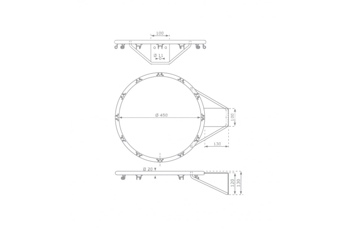 Steel Basketball Ring With Net