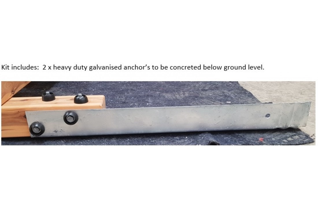 Large Tic Tac Toe Kit Including Timber Frame and Concrete Anchors 120cmH