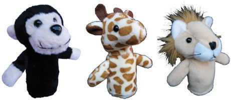 Wild Animals Finger Puppets 3pcs