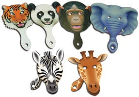 Animal Faces Paddle Set of 6