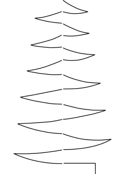 Cardboard 3D Trees 10pcs