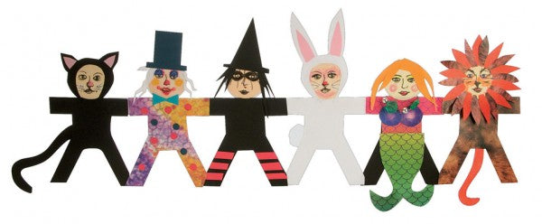 Cardboard Fold Up People 25pcs