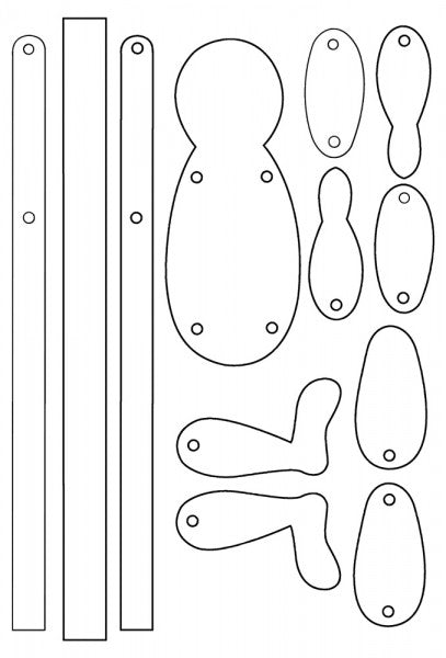 Cardboard Puppet Dolls 10pcs