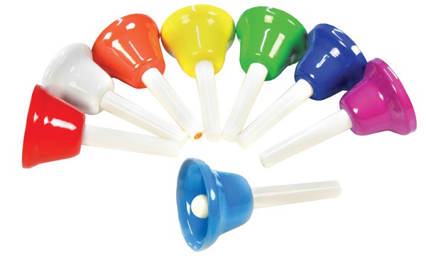 Tuned Bells With Handles 8pcs