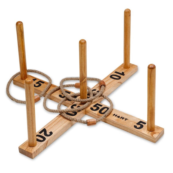 Large Wooden Quoits in Carry Bag