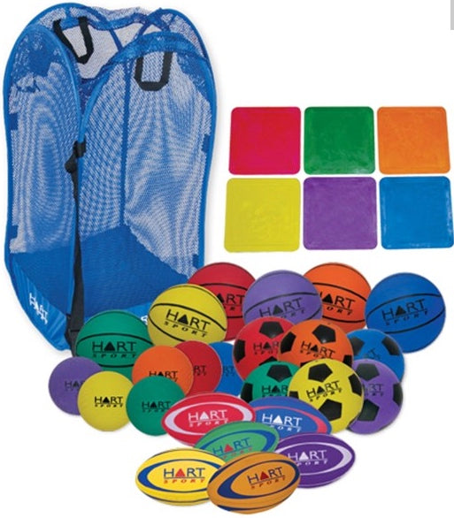Multi-Colour Multiple Sports Ball Kit