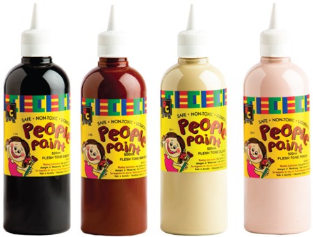 Skin Tone Paint Multicultural Set 4 x 500ml – Edu-21