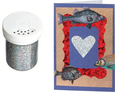 Laser Glitter Silver in Shaker Jar 50g